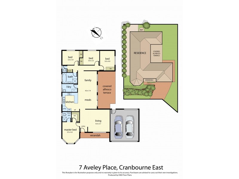 7 Aveley Place, Cranbourne East VIC 3977 Floorplan