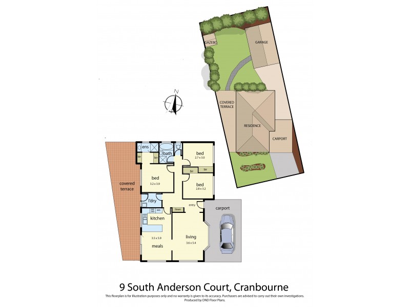 9 South Anderson Court, Cranbourne VIC 3977 Floorplan