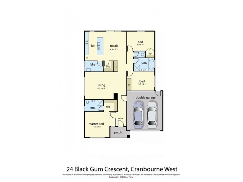 24 Black Gum Crescent, Cranbourne West VIC 3977 Floorplan