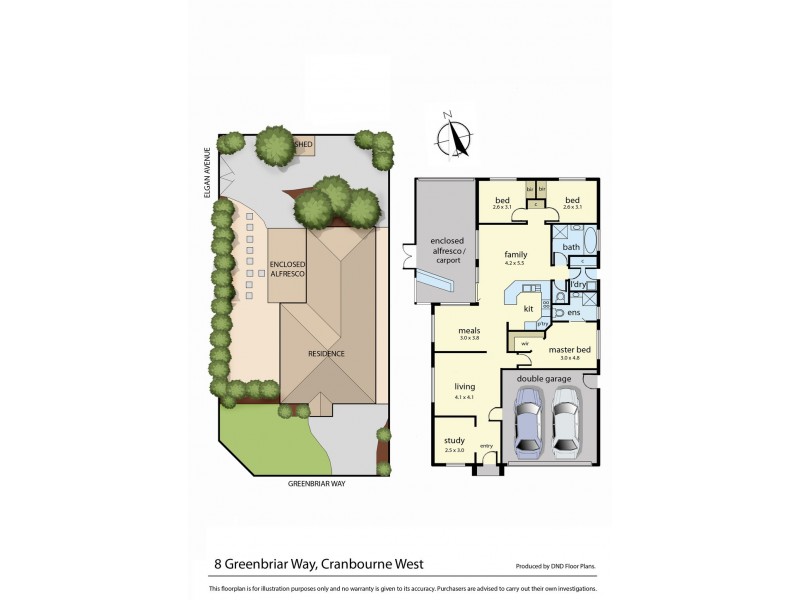8 Greenbriar Way, Cranbourne West VIC 3977 Floorplan