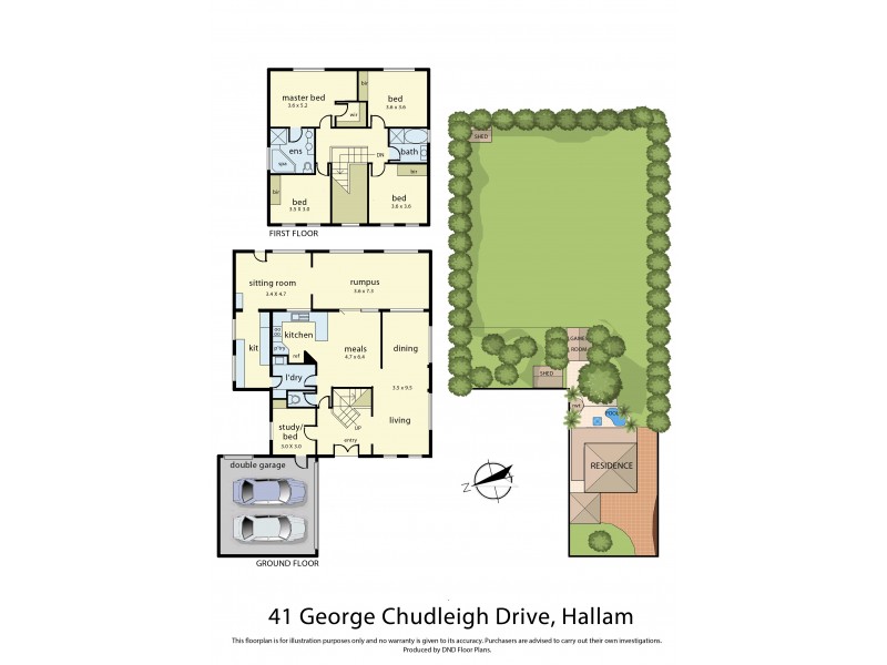 41 George Chudleigh Drive, Hallam VIC 3803 Floorplan