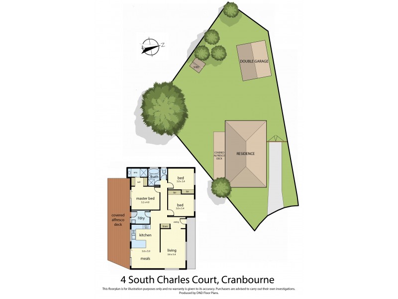 4 South Charles Court, Cranbourne VIC 3977 Floorplan