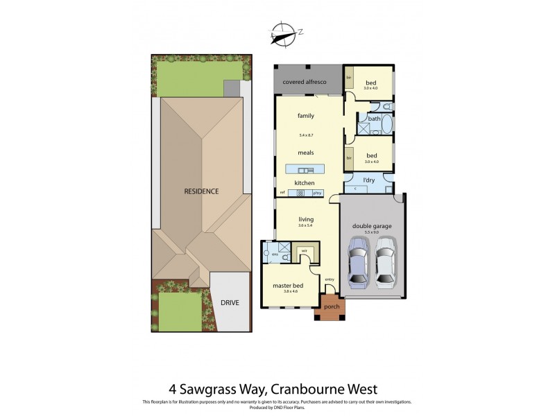 4 Sawgrass Way, Cranbourne West VIC 3977 Floorplan