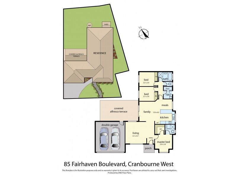 85 Fairhaven Boulevard, Cranbourne West VIC 3977 Floorplan