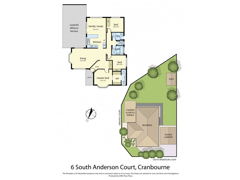 6 South Anderson Court, Cranbourne VIC 3977 Floorplan