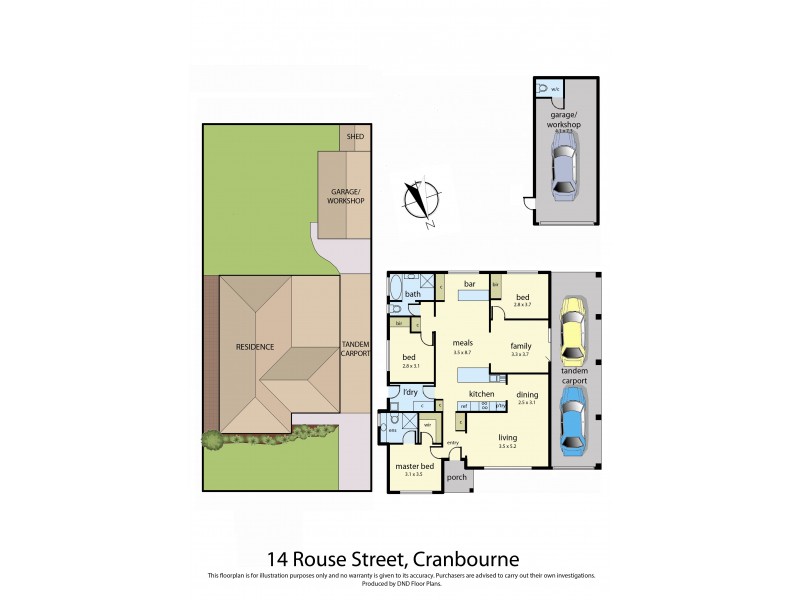 14 Rouse Street, Cranbourne VIC 3977 Floorplan