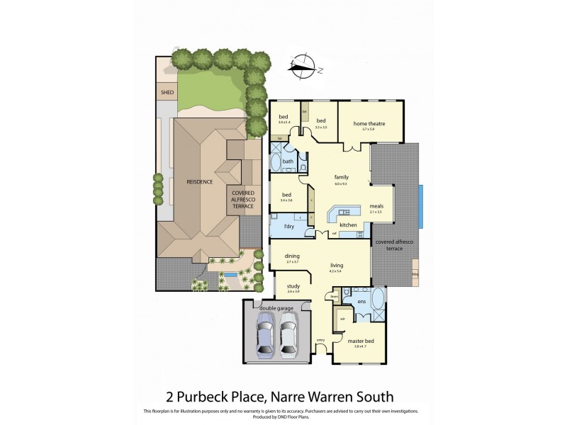 2 Purbeck Place, Narre Warren South VIC 3805 Floorplan