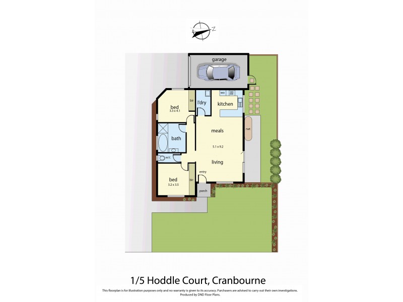 1/5 Hoddle Court, Cranbourne VIC 3977 Floorplan