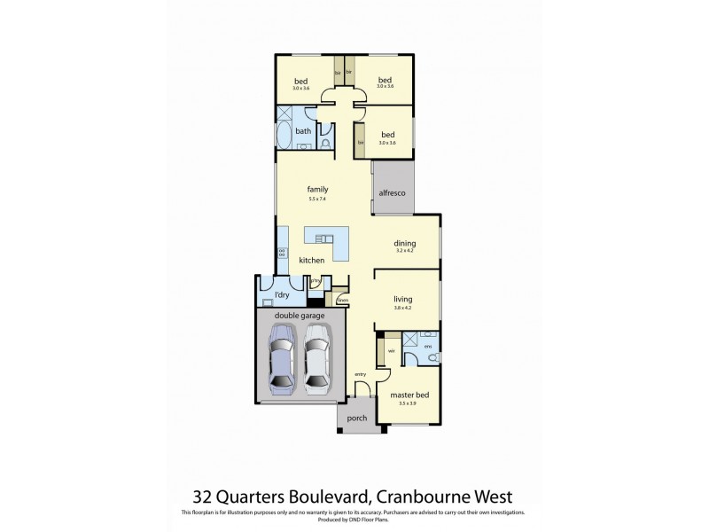 32 Quarters Boulevard, Cranbourne West VIC 3977 Floorplan