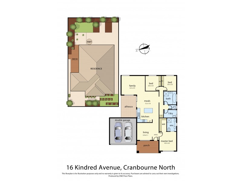 16 Kindred Avenue, Cranbourne North VIC 3977 Floorplan