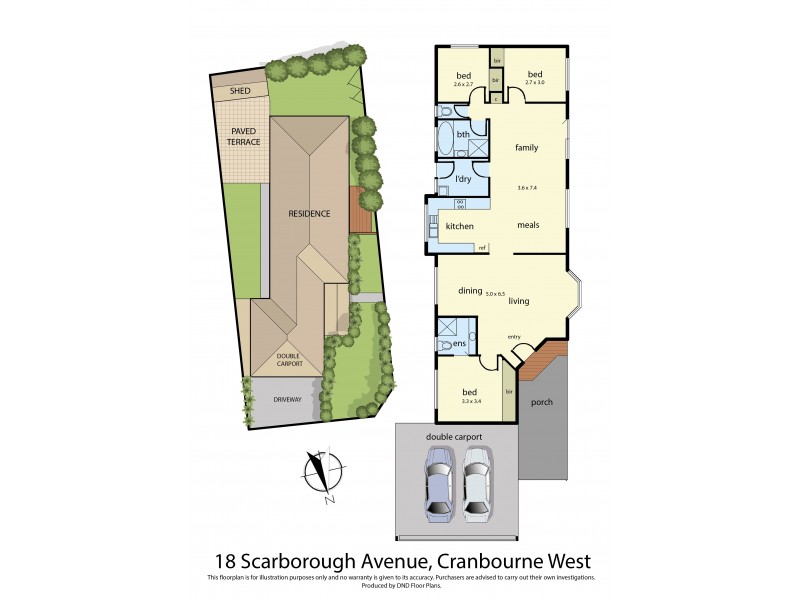 18 Scarborough Avenue, Cranbourne West VIC 3977 Floorplan