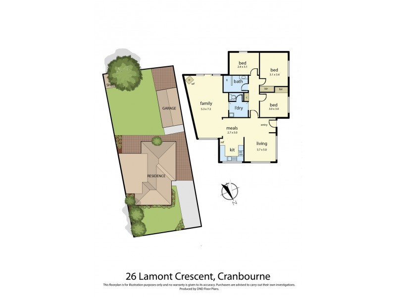 26 Lamont Crescent, Cranbourne VIC 3977 Floorplan