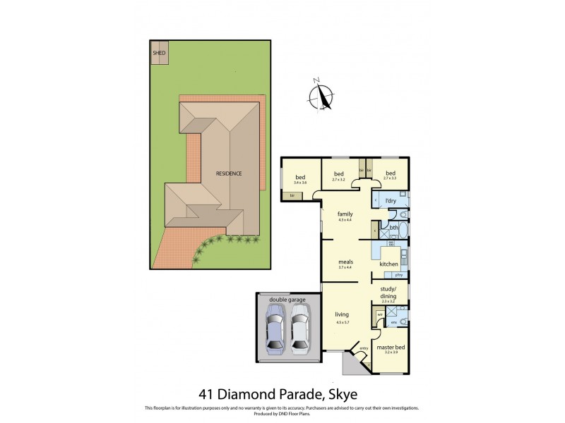41 Diamond Parade, Skye VIC 3977 Floorplan