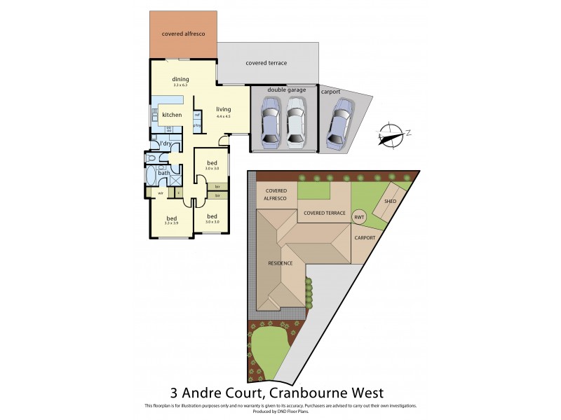 3 Andre Court, Cranbourne West VIC 3977 Floorplan