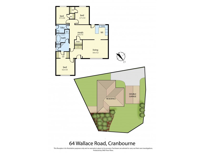 64 Wallace Road, Cranbourne VIC 3977 Floorplan