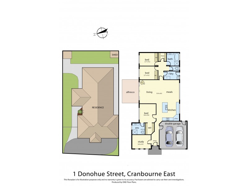 1 Donohue Street, Cranbourne East VIC 3977 Floorplan