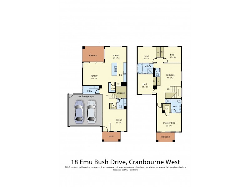 18 Emu Bush Drive, Cranbourne West VIC 3977 Floorplan