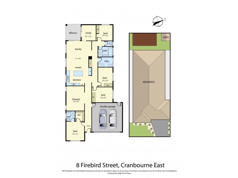 8 Firebird Street, Cranbourne East VIC 3977 Floorplan
