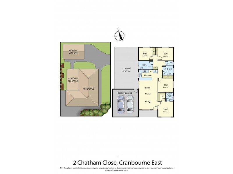 2 Chatham Close, Cranbourne East VIC 3977 Floorplan