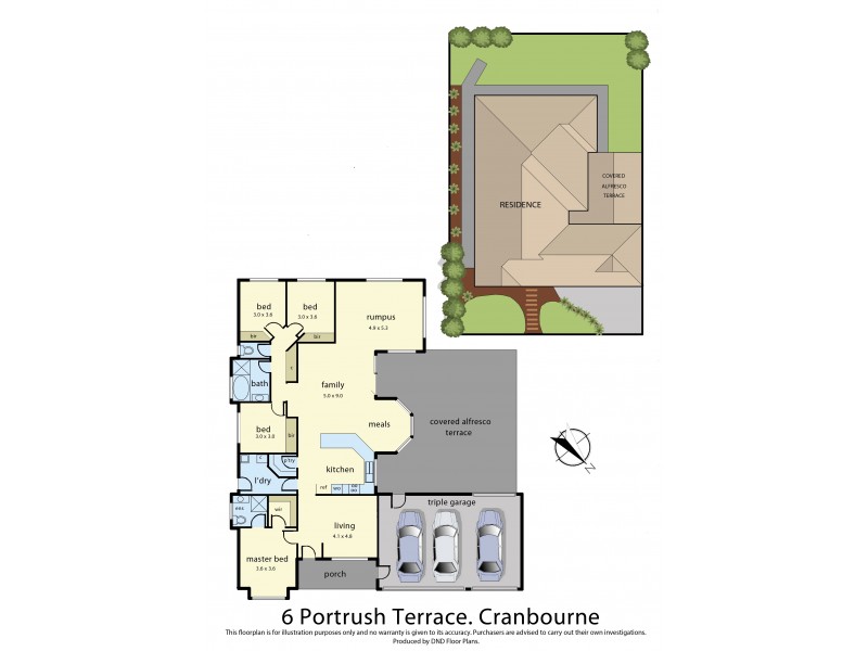6 Portrush Terrace, Cranbourne VIC 3977 Floorplan