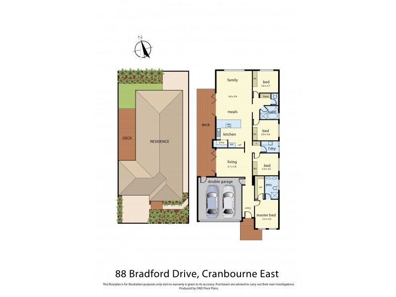 88 Bradford Drive, Cranbourne East VIC 3977 Floorplan