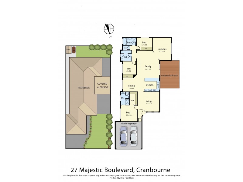 27 Majestic Boulevard, Cranbourne VIC 3977 Floorplan