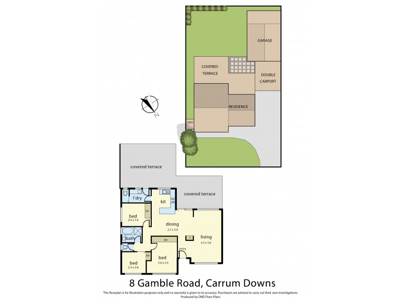 8 Gamble Road, Carrum Downs VIC 3201 Floorplan