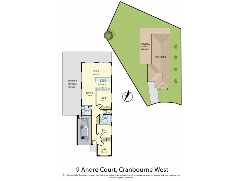 9 Andre Court, Cranbourne West VIC 3977 Floorplan