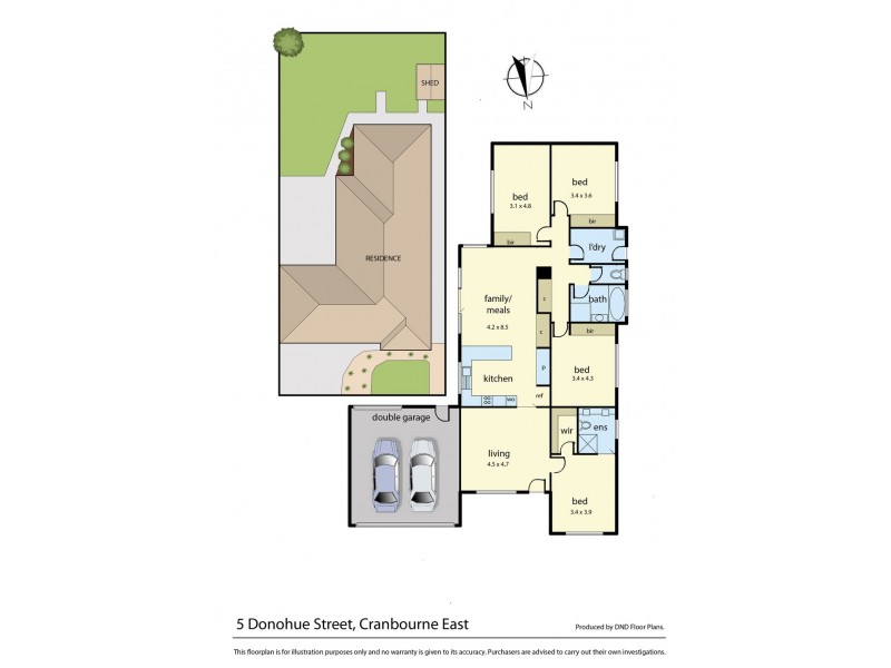 5 Donohue Street, Cranbourne East VIC 3977 Floorplan