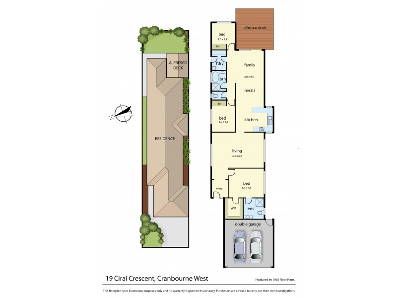 19 Cirai Crescent, Cranbourne West VIC 3977 Floorplan