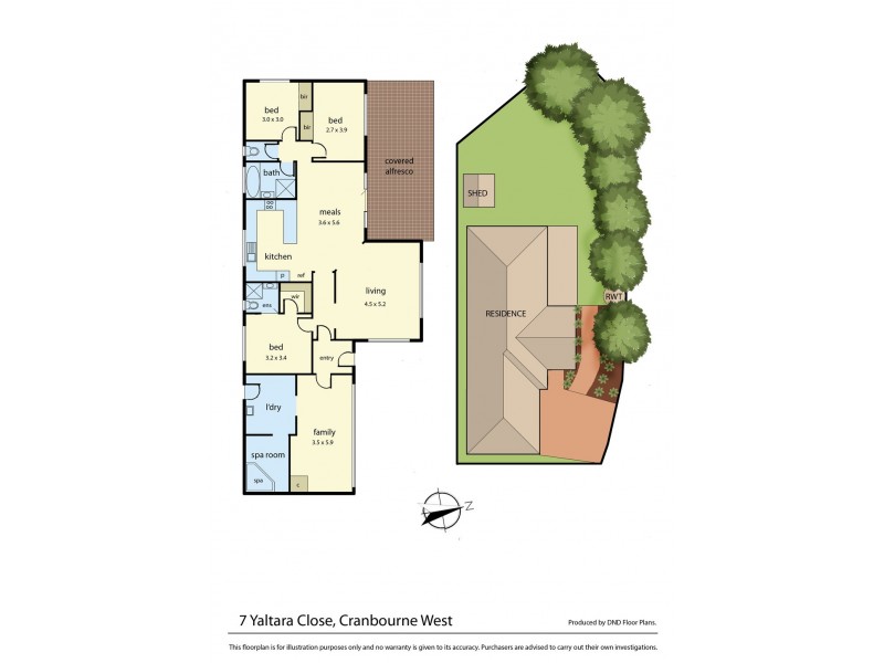 7 Yaltara Close, Cranbourne West VIC 3977 Floorplan