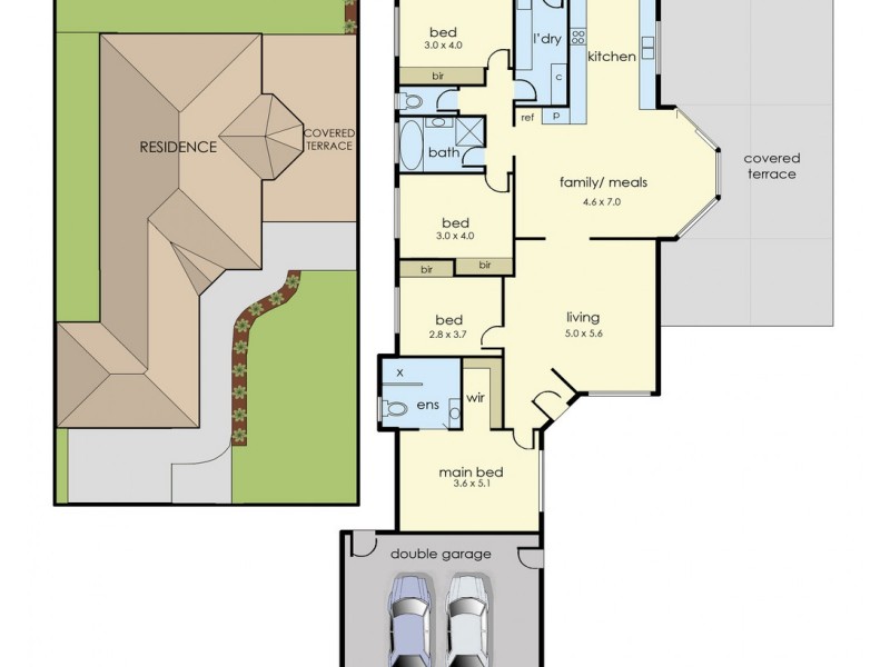 14 Dunferline Crescent, Cranbourne VIC 3977 Floorplan