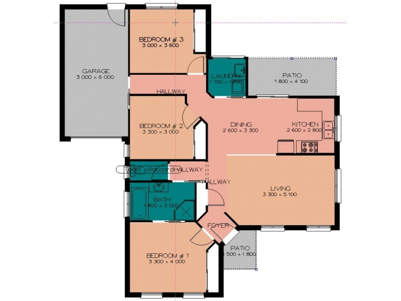 0 The Rise ”Finch”, Tumut NSW 2720 Floorplan