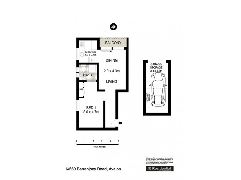 6/660 Barrenjoey Road, Avalon Beach NSW 2107 Floorplan