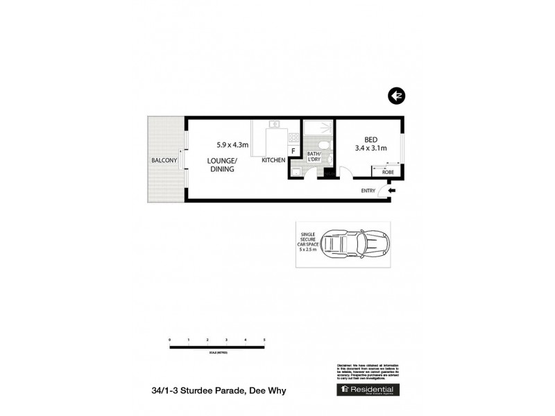34/1-3 Sturdee Parade, Dee Why NSW 2099 Floorplan
