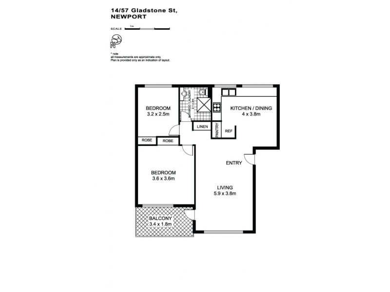 14/57 Gladstone Street, Newport NSW 2106 Floorplan
