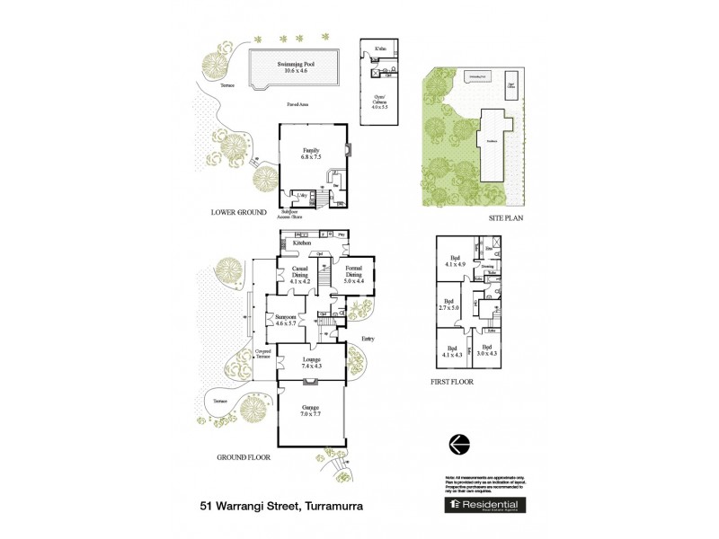 51 Warrangi Street, Turramurra NSW 2074 Floorplan