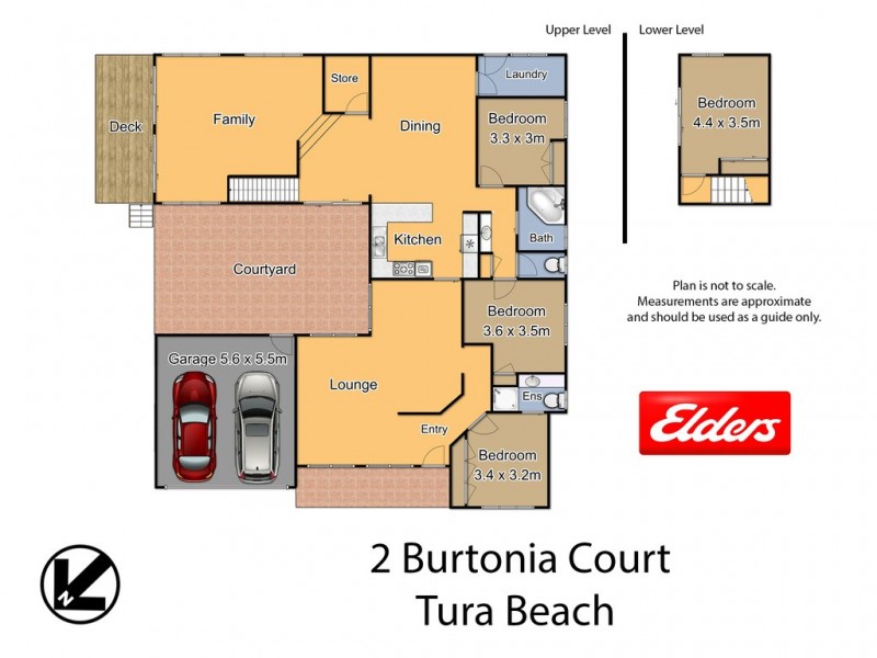 2 BURTONIA COURT, Tura Beach NSW 2548 Floorplan