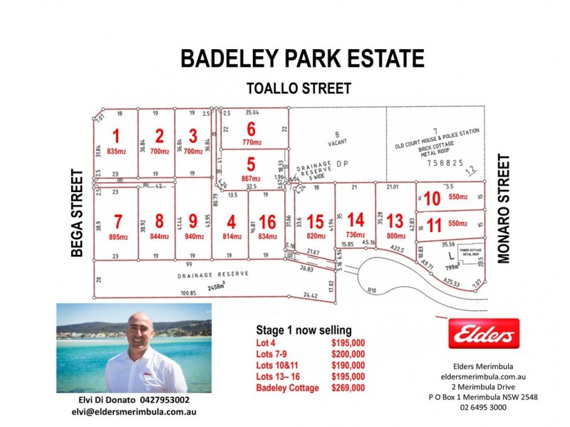 Lots 1-16 BADELEY PARK ESTATE, Pambula NSW 2549
