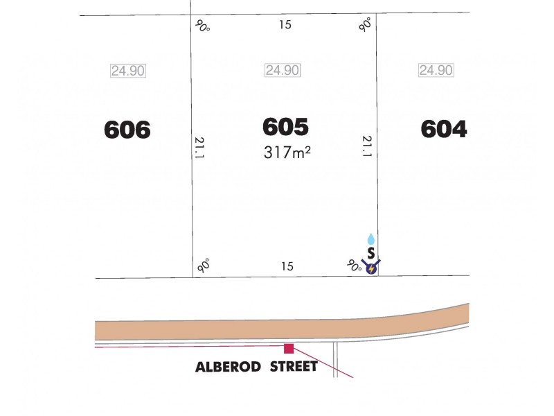 Lot 605 ALBEROD ST, Hammond Park WA 6164 Floorplan