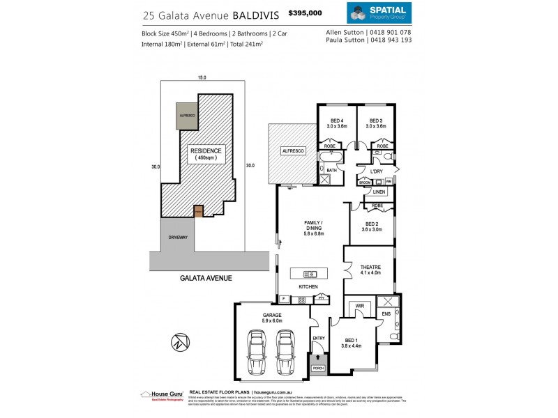 25 Galata Ave, Baldivis WA 6171 Floorplan