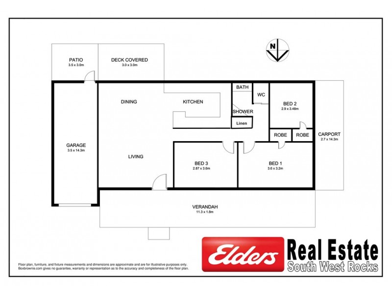 38 Hutcheson St, Hat Head NSW 2440 Floorplan