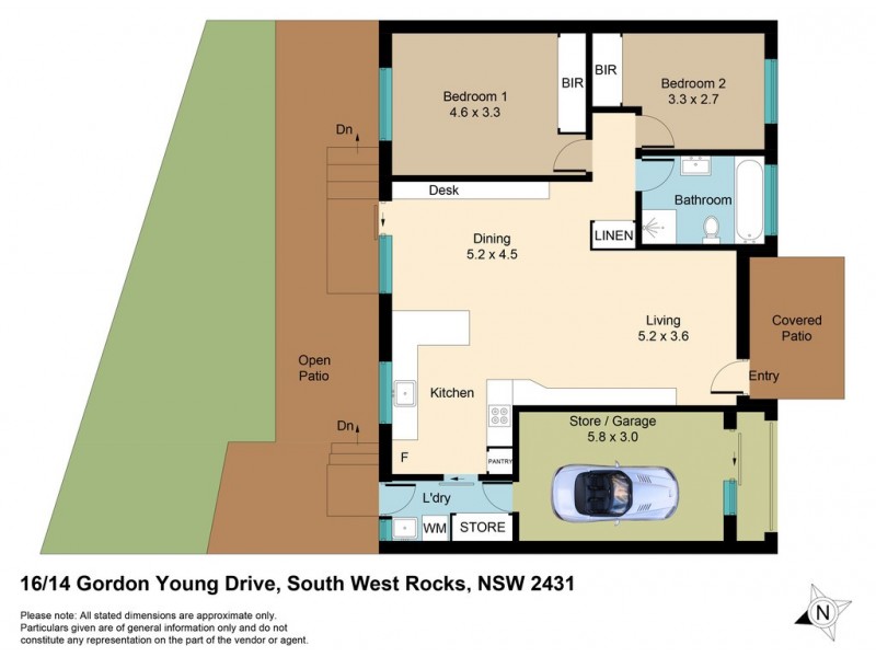 16/14 Gordon Young Dr, South West Rocks NSW 2431 Floorplan