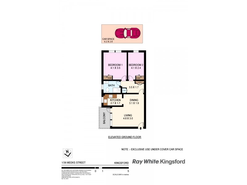 1/36 Meeks Street, Kingsford NSW 2032 Floorplan