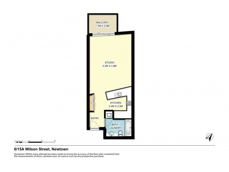 16/15A Wilson Street, Newtown NSW 2042 Floorplan