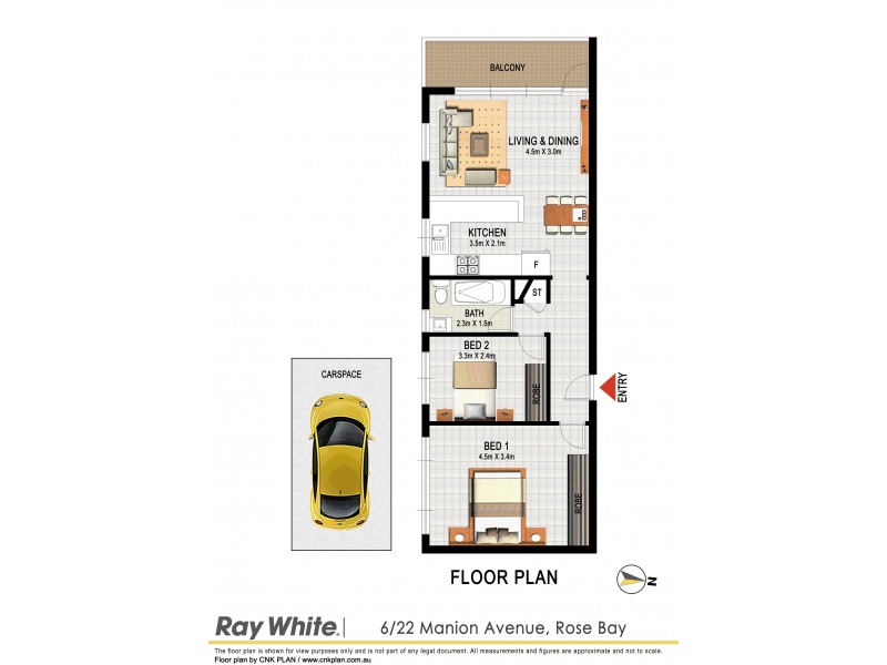 6/22 Manion Avenue, Rose Bay NSW 2029 Floorplan