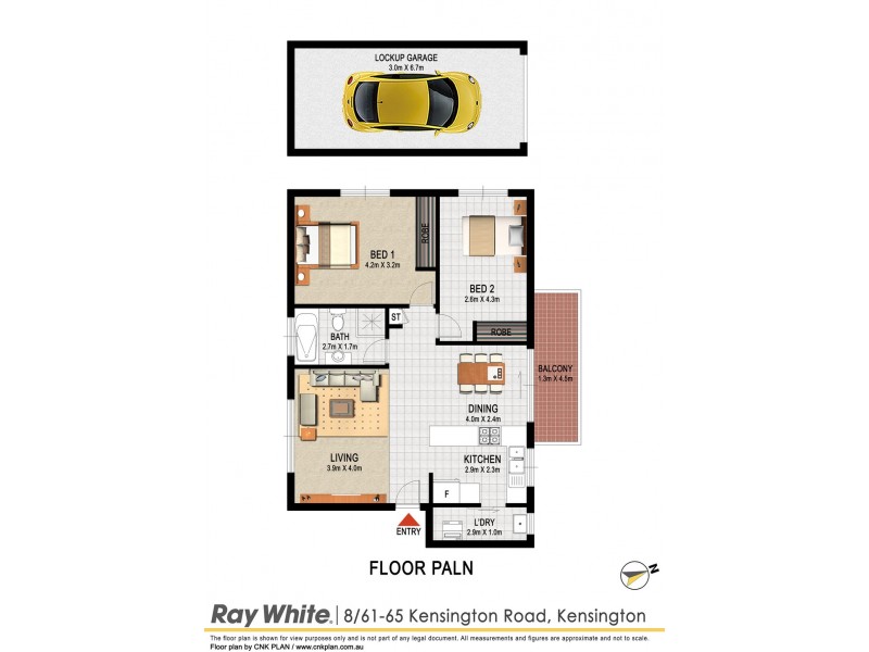 8/61-65 Kensington Road, Kensington NSW 2033 Floorplan