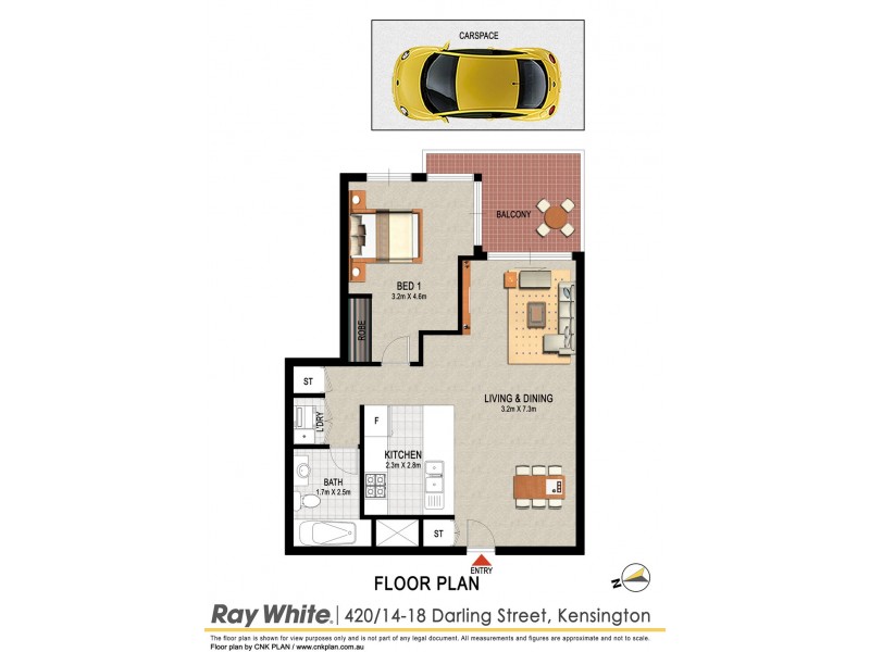 420/14-18 Darling Street, Kensington NSW 2033 Floorplan