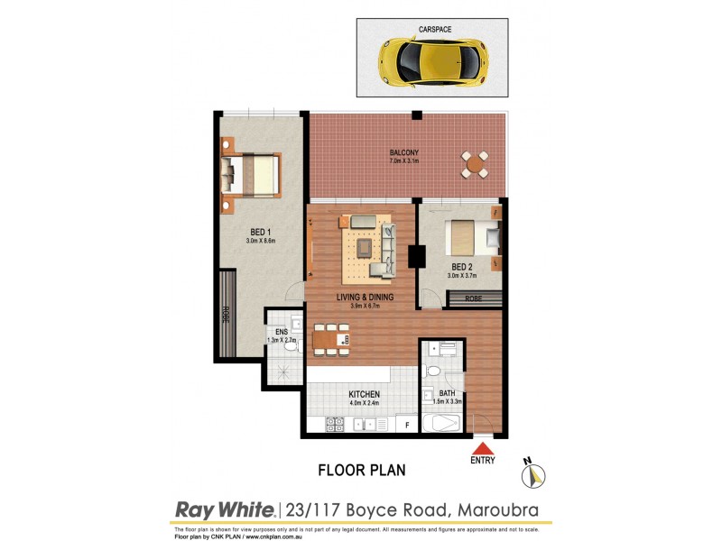 23/117 Boyce Road, Maroubra NSW 2035 Floorplan