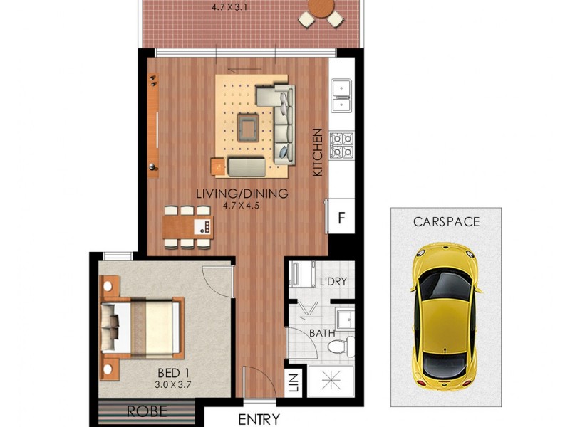 11/49 Boronia Street, Kensington NSW 2033 Floorplan